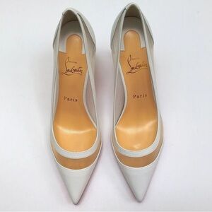 Christian Louboutin Elegant White Heels